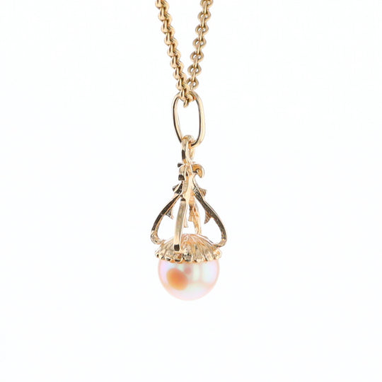 Swirl Chandelier Pearl Pendant