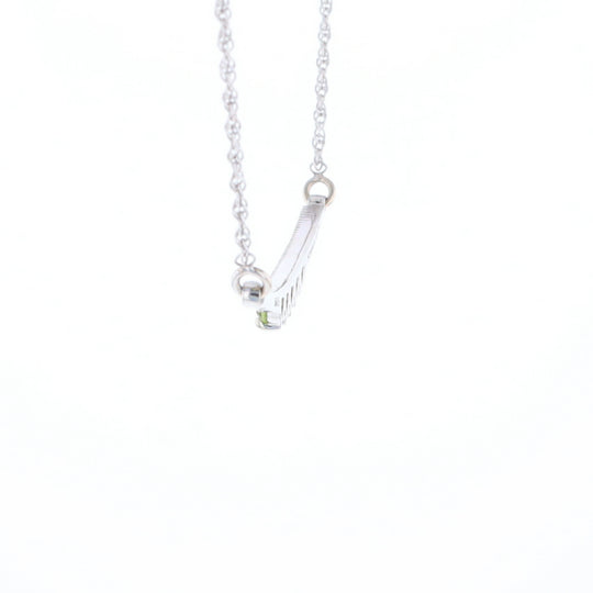 Peridot & Diamond Mother's Necklace