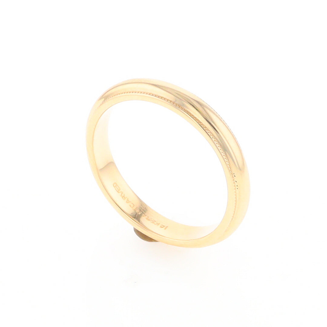 Milgrain Standard Fit Wedding Band