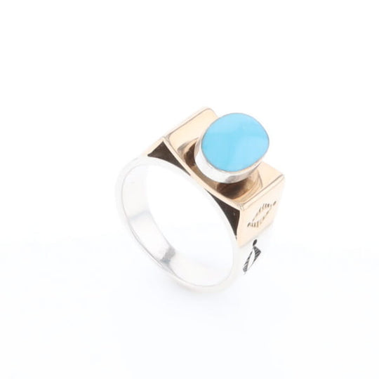 Bezel Set Turquoise Ring