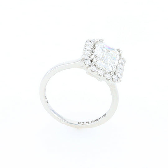 Emerald Cut Diamond Engagement Ring