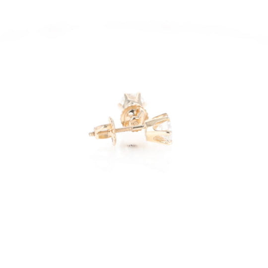 1.1ct 6-Prong Round Diamond Solitaire Studs