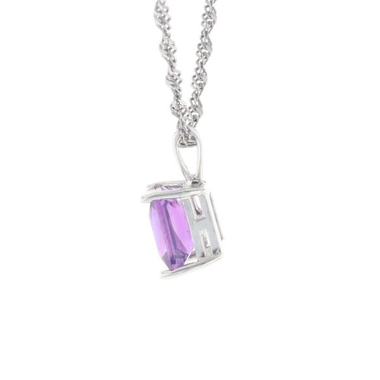 Amethyst Solitaire Pendant
