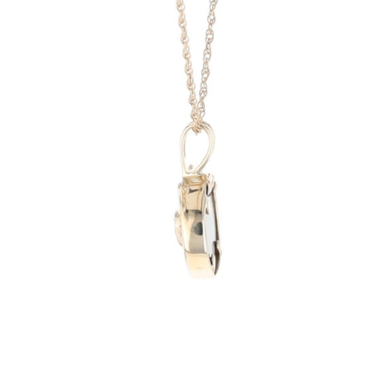 Onyx Cat Pendant with Diamond Eyes