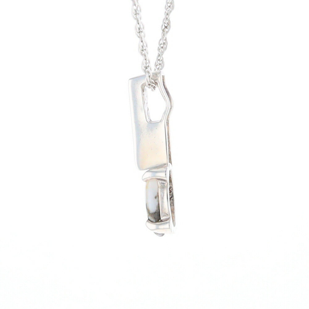 Gold Quartz Cabochon Pendant