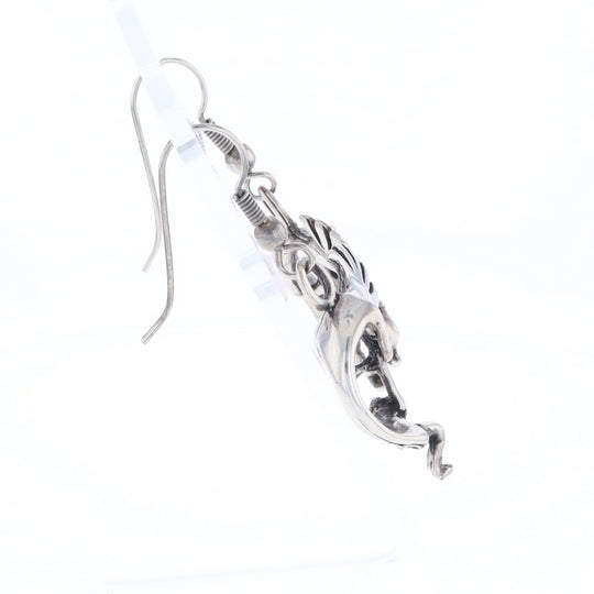 Silver Kokopelli Dangle Earrings