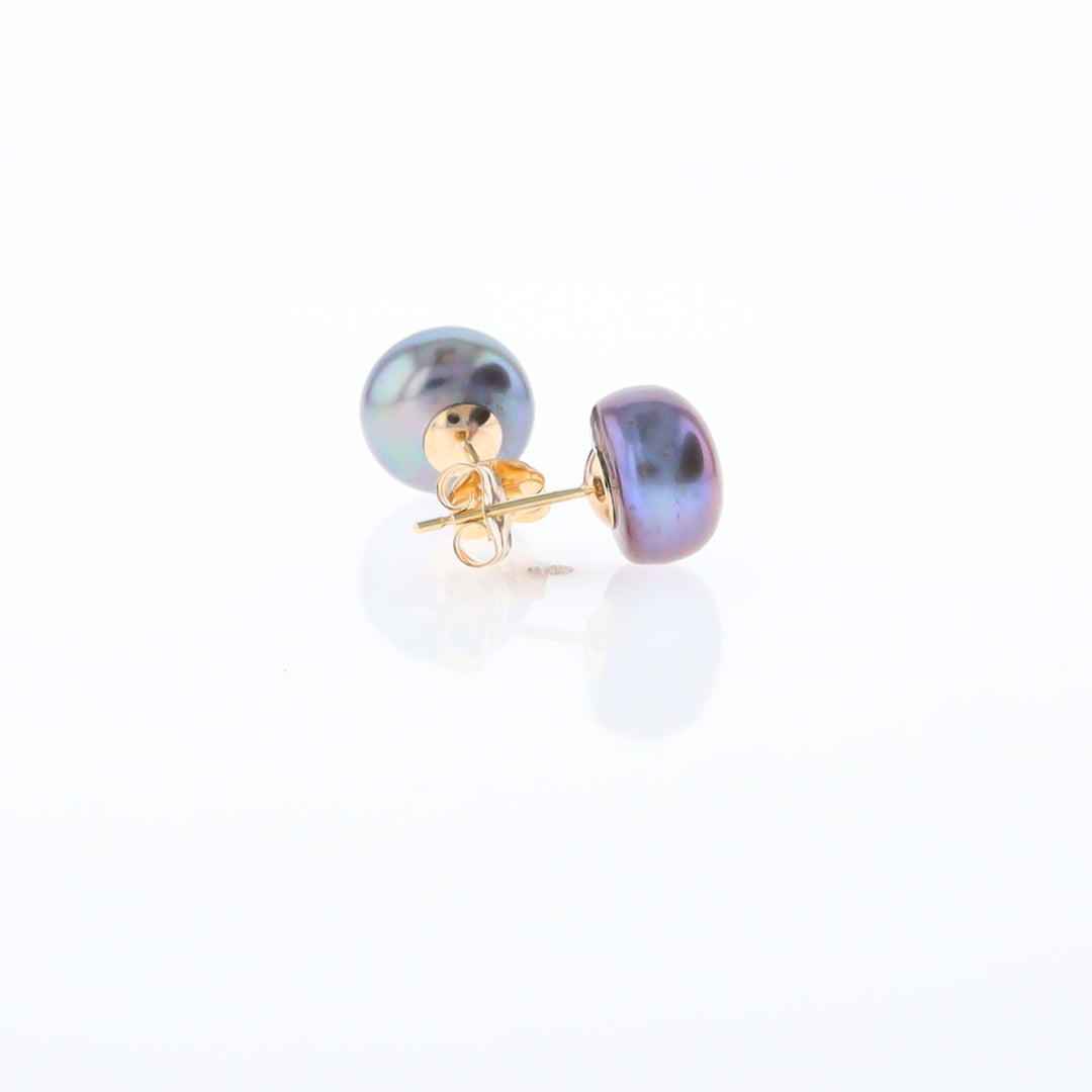 Tahitian Grey Pearl Studs