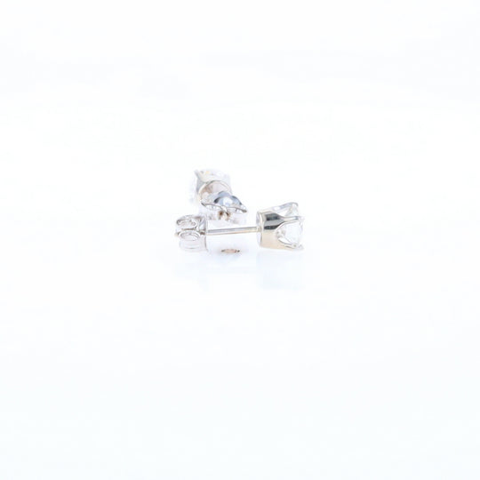 Moissanite Solitaire Stud Earrings