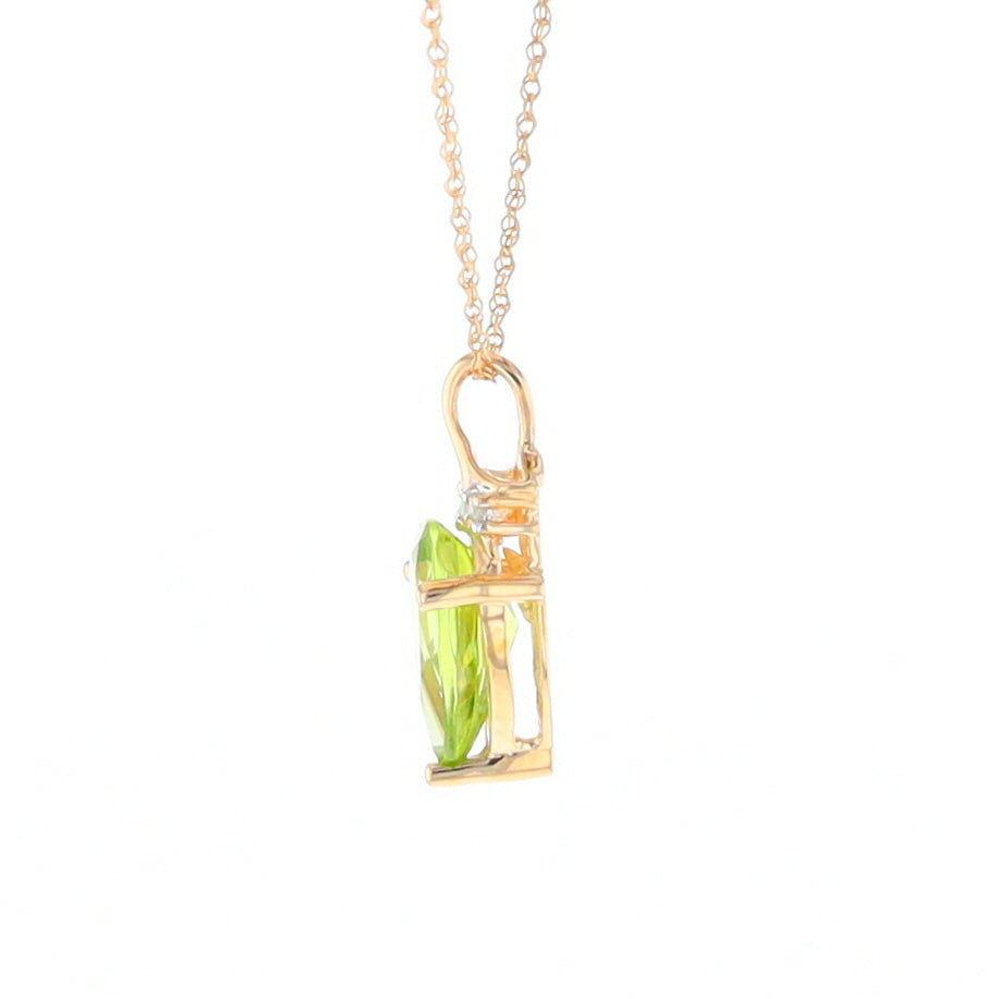 Pear-Shaped Peridot Necklace