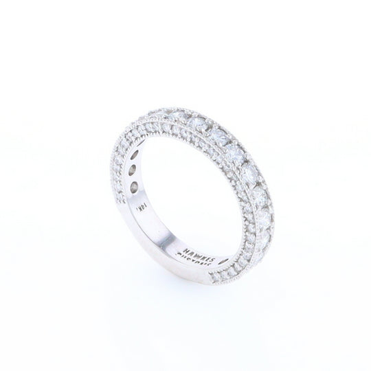 Diamond Encrusted Wedding Band