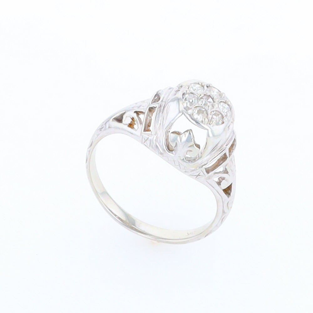 Vintage Cluster Diamond Ring