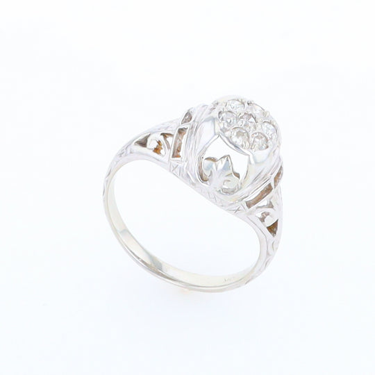 Vintage Cluster Diamond Ring