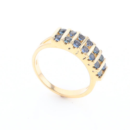 Channel Set Sapphire Ring