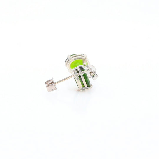 Chrome Diopside Solitaire Studs