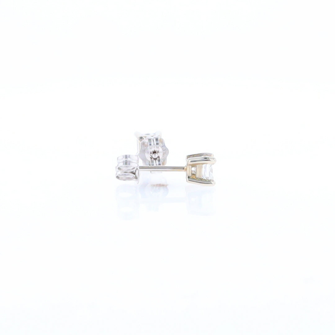 0.43ctw Princess Cut Diamond Stud Earrings