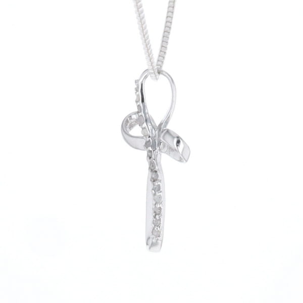 Open Loop Cross Necklace