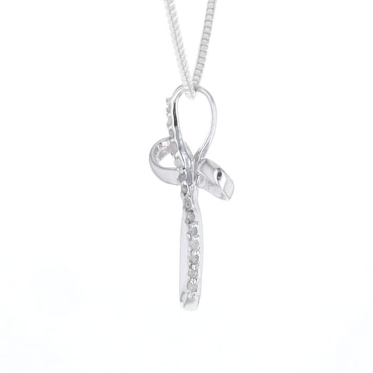 Open Loop Cross Necklace