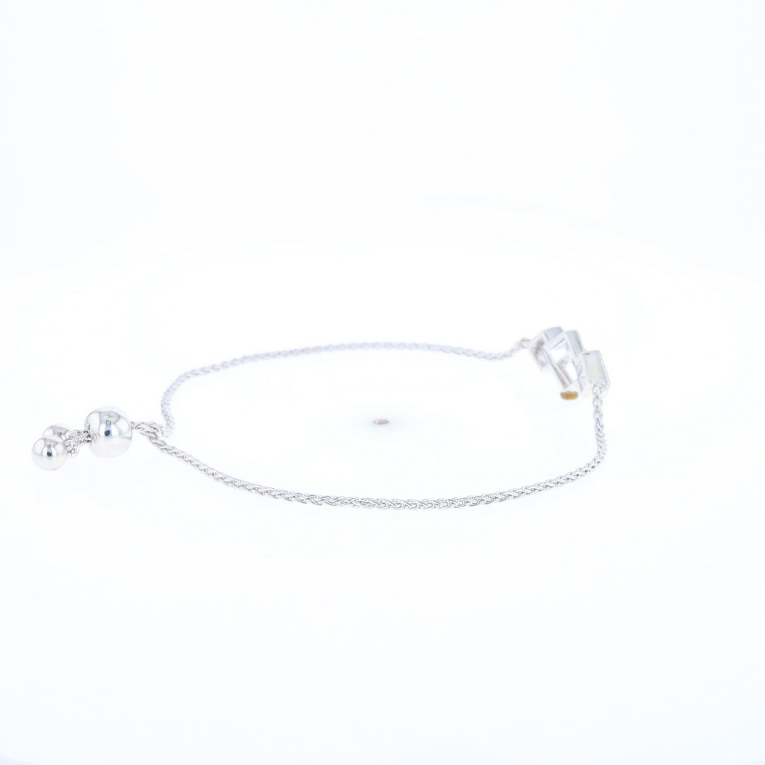 Bypass Diamond Bolo Bracelet