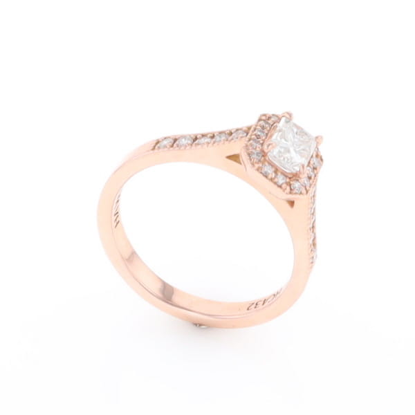 Princess Cut Diamond Halo Ring