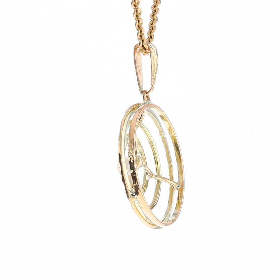 Three-Ring Pearl Pendant