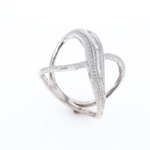 Dramatic Bypass Diamond Ring