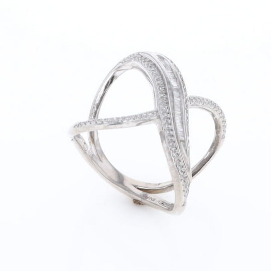 Dramatic Bypass Diamond Ring
