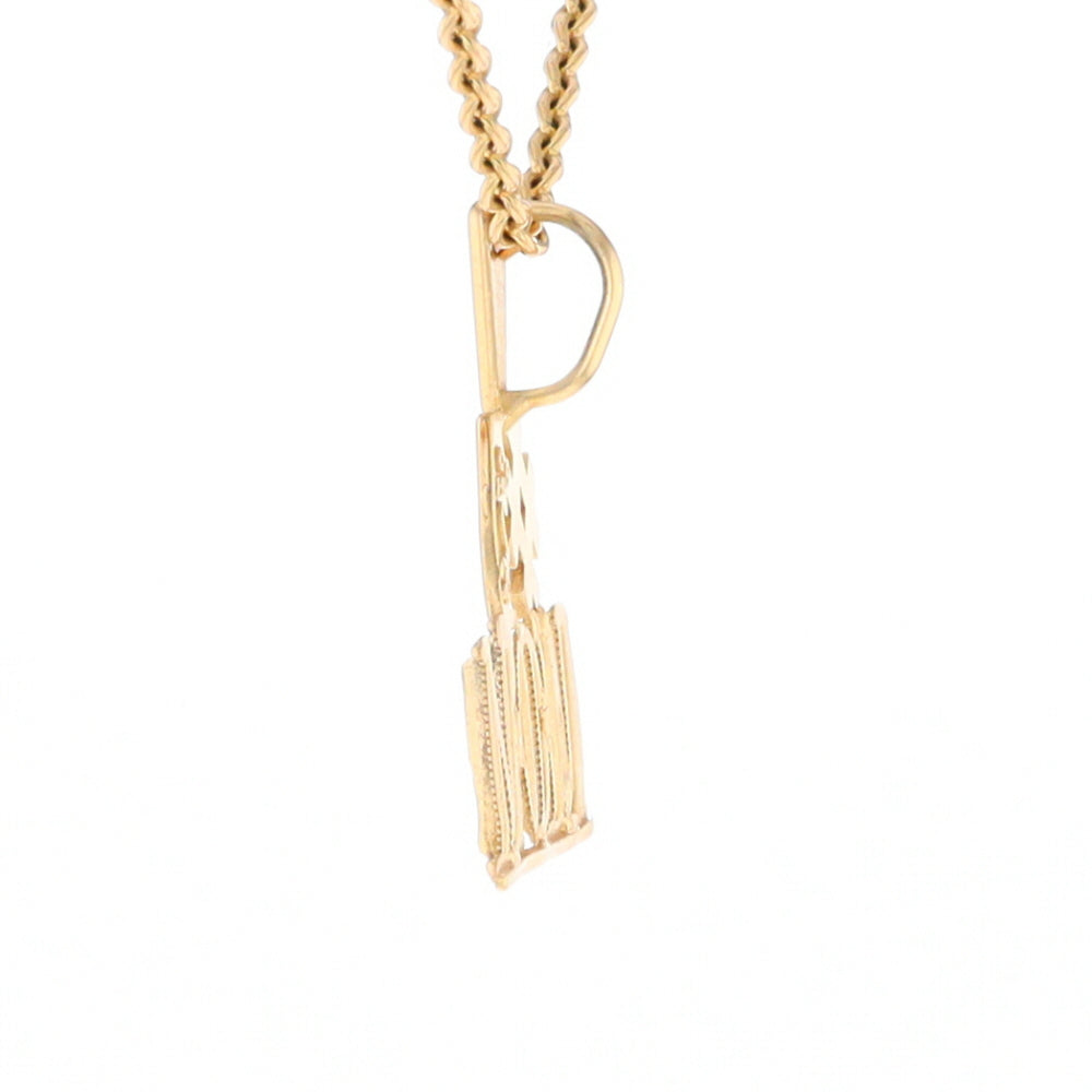 Yellow Gold #1 Mom Pendant