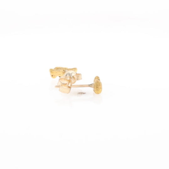 Natural Gold Nugget Stud Earrings