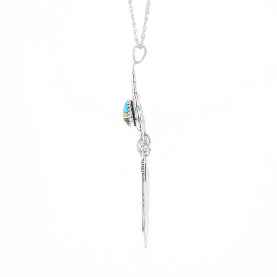 Native Feather Dangle Pendant