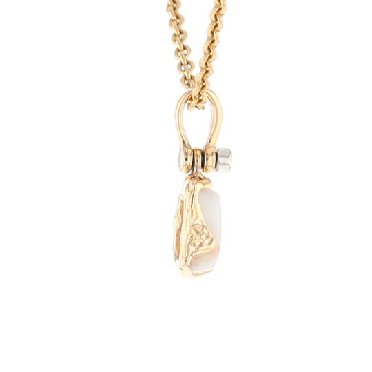 Gold Quartz Freeform Pendant (G2)