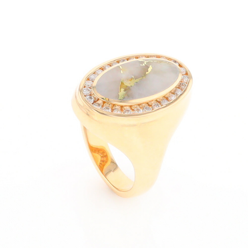 Gold Quartz Ring Lady’s