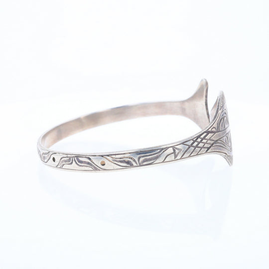 Halibut Fish Engraved Cuff Bracelet