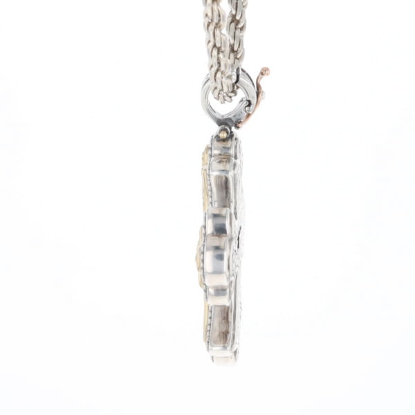 Sterling and 18K Gold Konstantino Cross Pendant