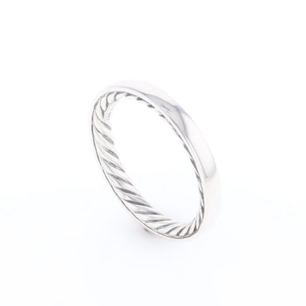Sterling Silver Rope Decal Band