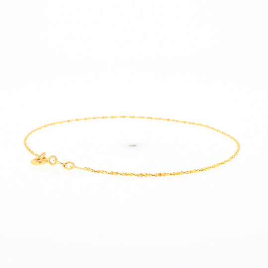 Gold Twist S Link Bracelet