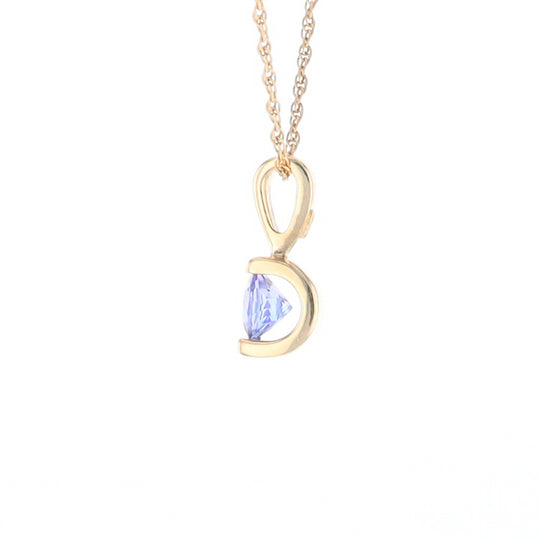 Solitaire Tanzanite Pendant