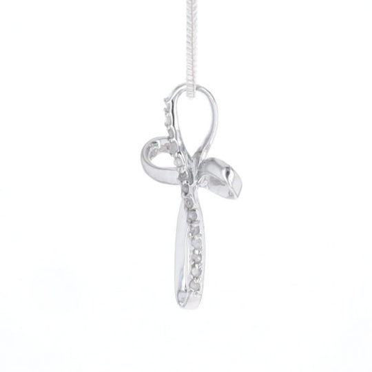 Open Loop Cross Necklace