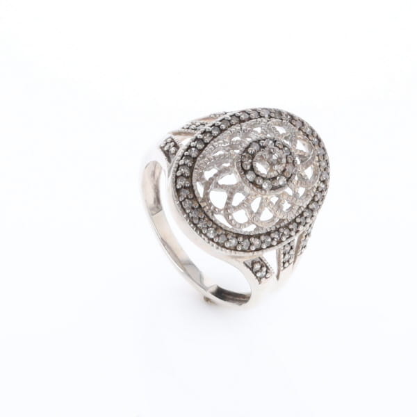 Open Work Filigree Design Ring