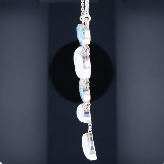 Moonstone & Blue Topaz Necklace