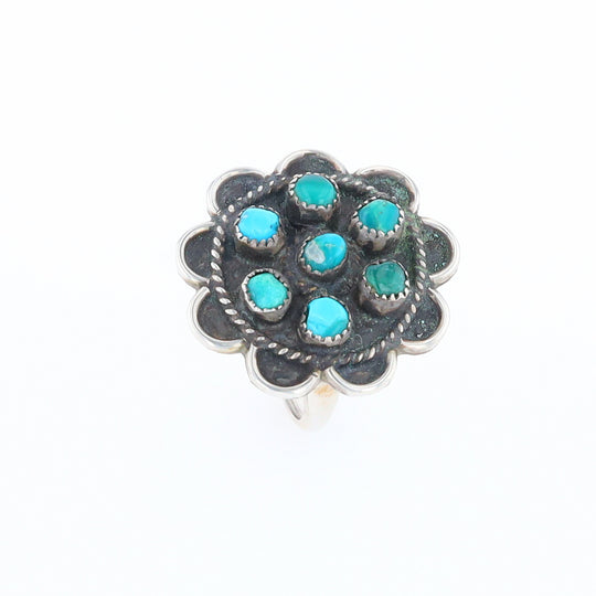 Turquoise Flower Ring