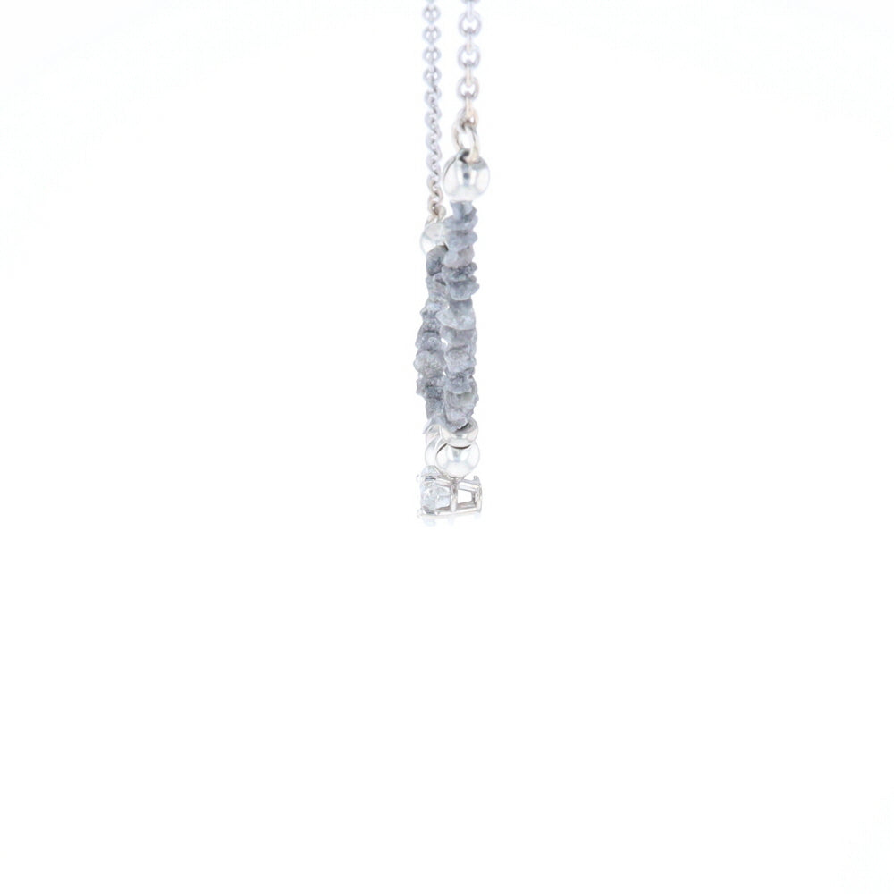 Marquise Diamond Necklace with Rough Diamond Beads