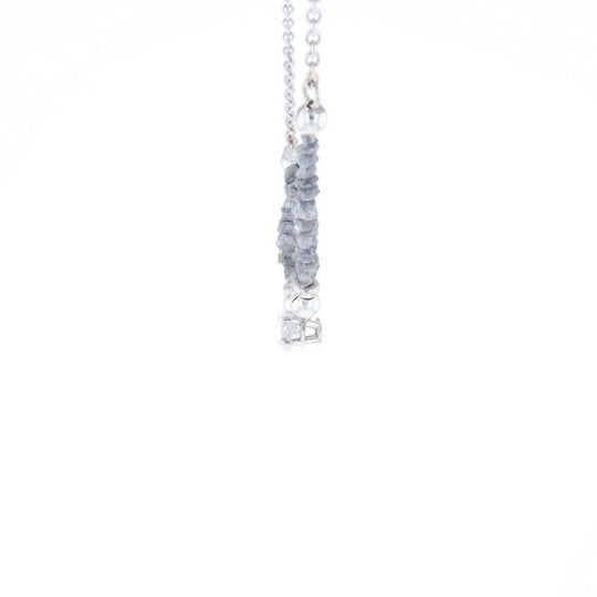 Marquise Diamond Necklace with Rough Diamond Beads