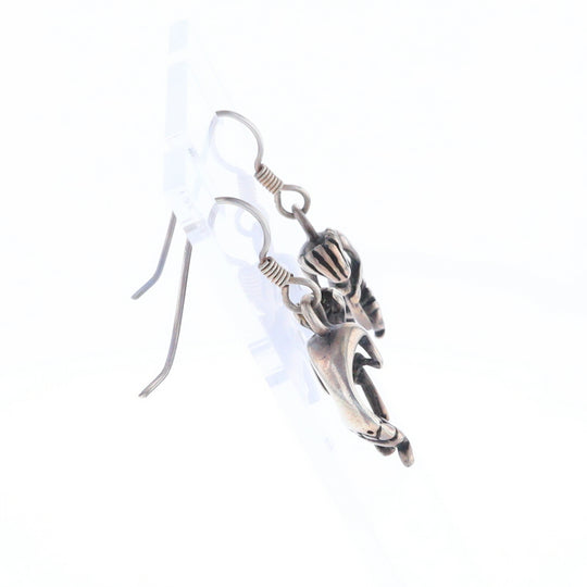 Silver Kokopelli Dangle Earrings