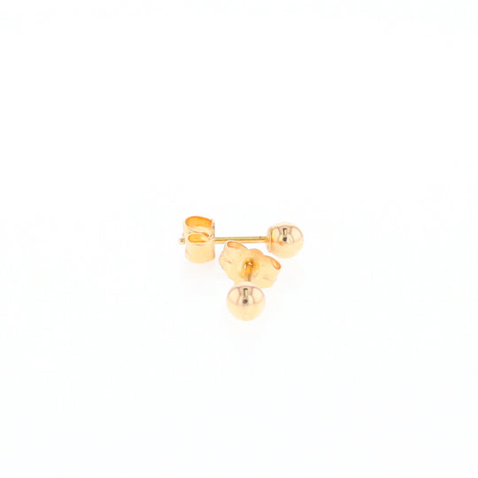 Gold Ball Stud Earrings