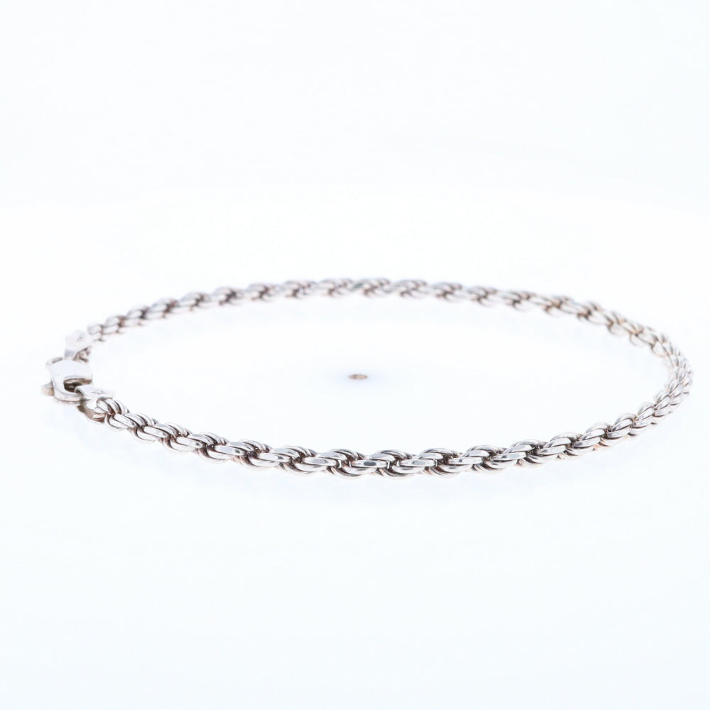 Silver Rope Bracelet