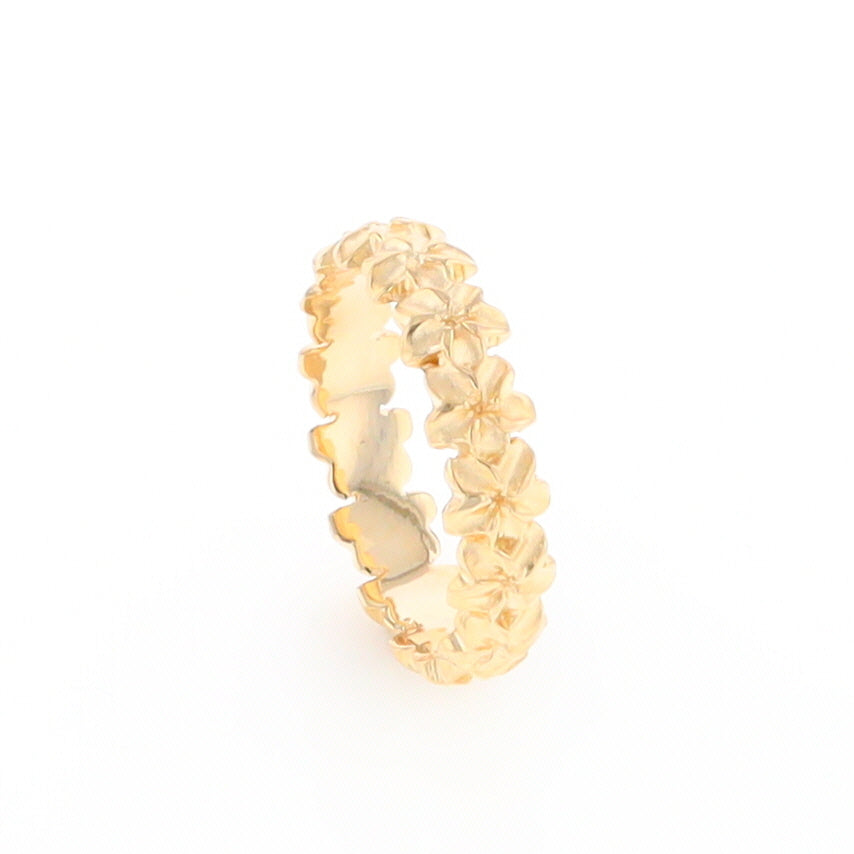 Gold Flower Eternity Ring