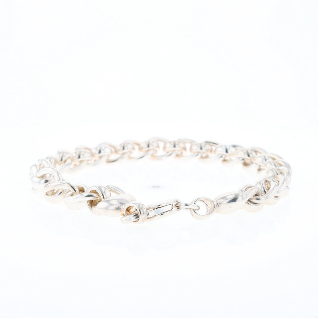 Sterling Silver Round Link Bracelet