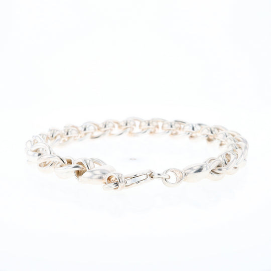 Sterling Silver Round Link Bracelet