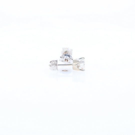 Moissanite Solitaire Stud Earrings