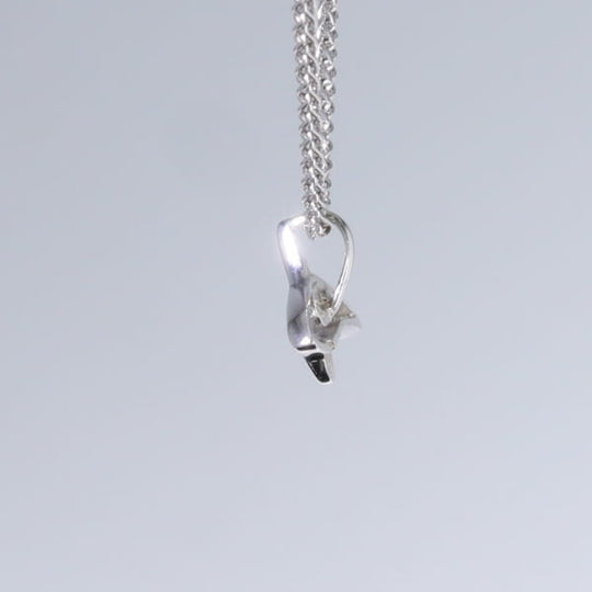 Opal Pendant Inlaid Realistic Orca Killer Whale Design